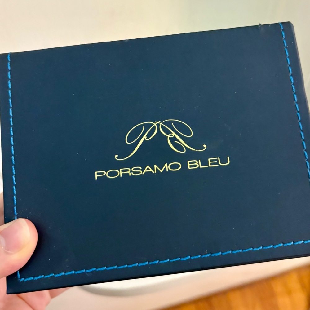 Porsamo Bleu “Sofia” Gold-Tone Watch with Blue Dial - Picture 4 of 8